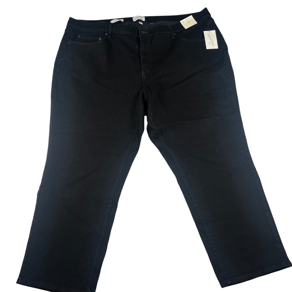 Universal Thread Women 28 Black 80s Slim Mid Rise Fitted Hip Thigh Jeans